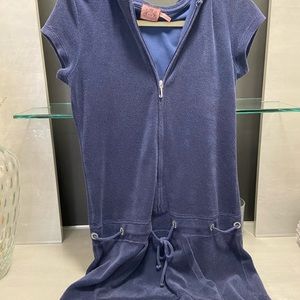 Juicy terry cloth, blue, cover up